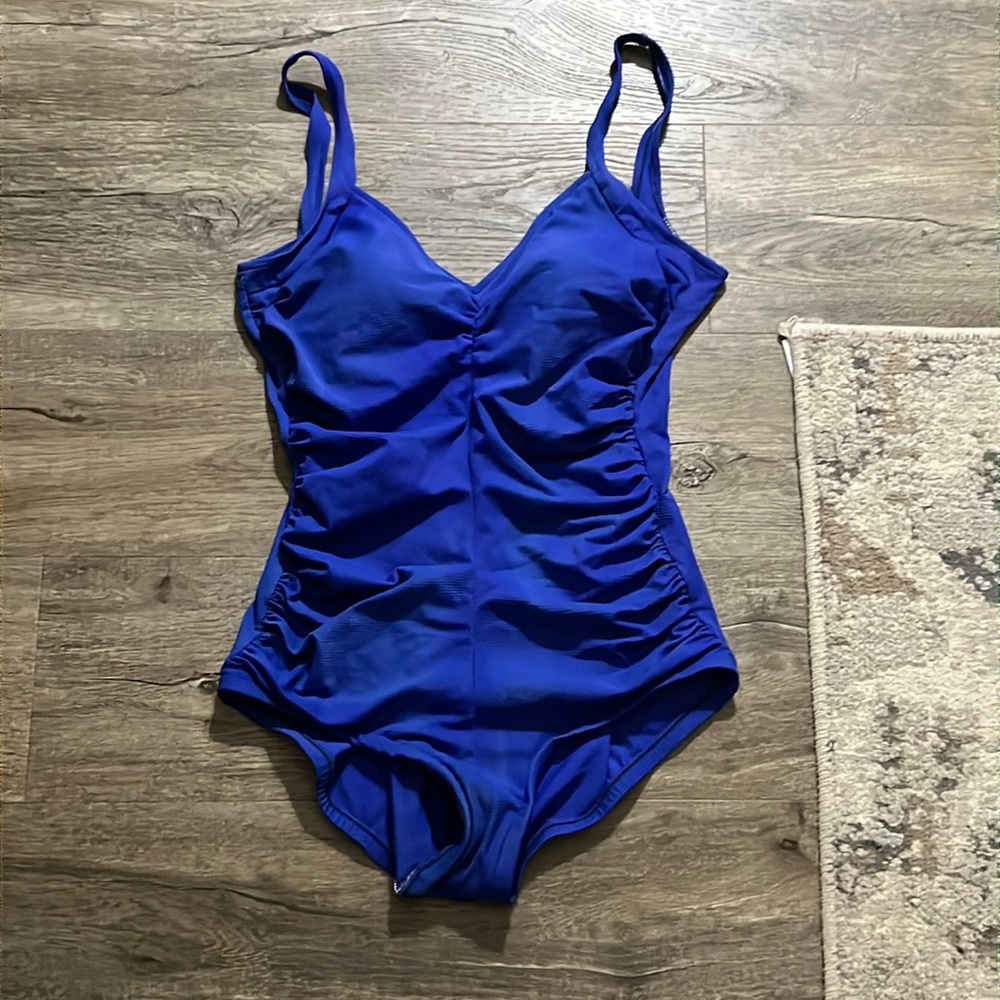 Royal blue swimsuit